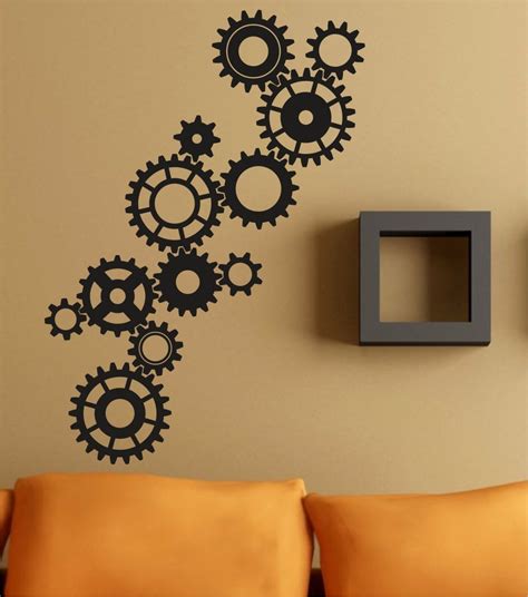 Gears Version 102 Steampunk Wall Decal Sticker Art Graphic