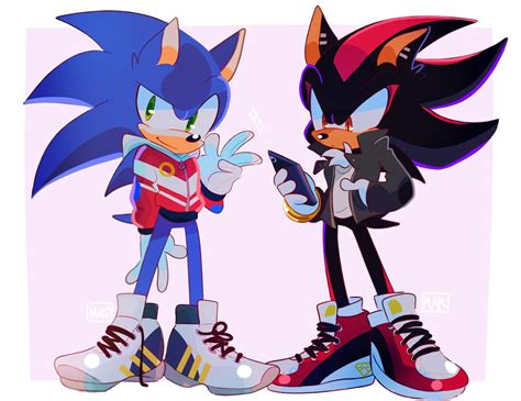 Sonic And Shadow The Hedgehog Fan Art