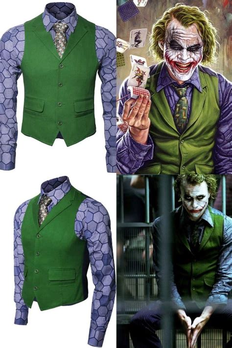 Batman Dark Knight Joker Costume Heath Ledger Arthur Fleck | Joker ...