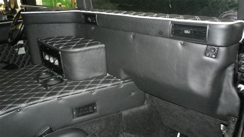 Hummer H1 custom leather one off dash build created | Offroad trucks ...