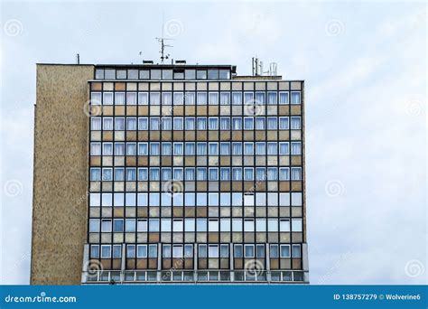 A Picture of an Old Brutalist Communist Hotel Stock Image - Image of ...