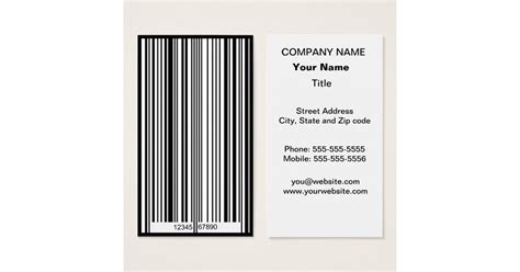 Barcode Business Card | Zazzle