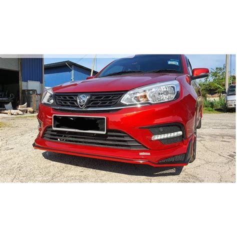 Proton Saga 2018 Drive 68 Bodykit Body Kit Skirting Skirt Lip With Oem Paint | Shopee Malaysia