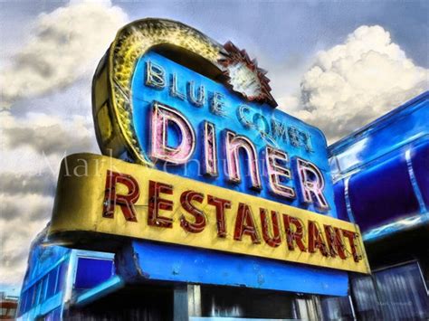 Retro Diner Sign Vintage Neon Sign Fine Art Photography | Etsy