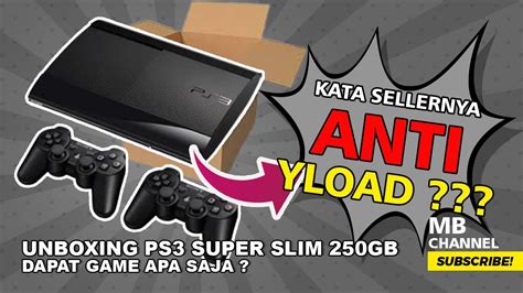 UNBOXING SONY PS3 SUPER SLIM - YouTube