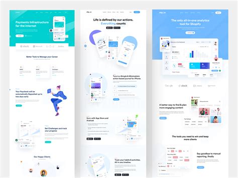 Landing Page UI Kit by Ofspace UX/UI on Dribbble