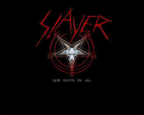 HD wallpaper: Slayer logo, Band (Music), black background, communication, illuminated ...