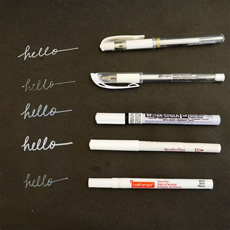 The Best White Pens for Black Paper - TinkerLab