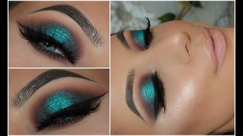 Halo Teal Pop of Colour Smokey Eye | Amys Makeup Box - YouTube