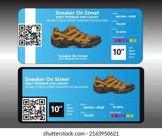 Nike Box Label Template Shoebox Template Stock Vector (Royalty Free) 2163950621 | Shutterstock