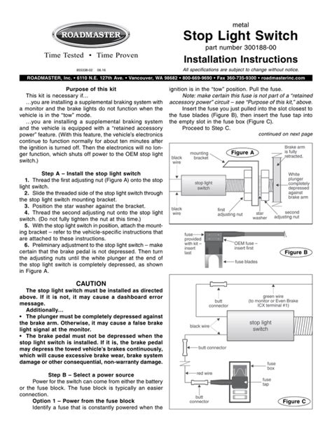 Stop Light Switch