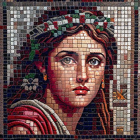 Roman Woman Mosaic by AbilioFernandez on DeviantArt