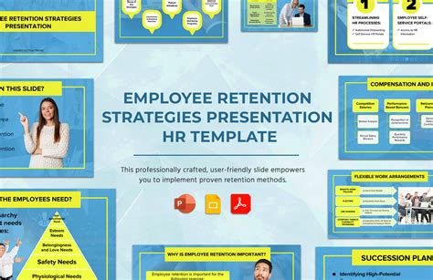 Employee Retention Strategies Presentation HR Template in PDF, PowerPoint, Google Slides ...