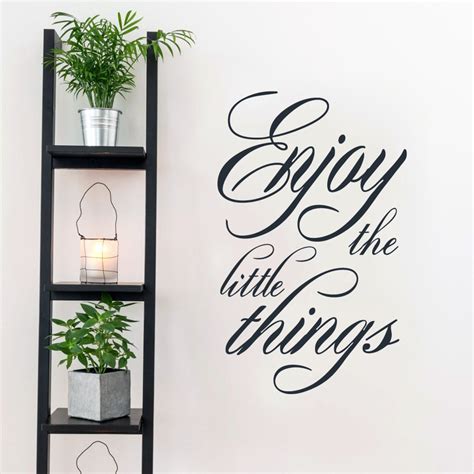 Enjoy the Little Things Wall Decal Decorative Art Decor - Etsy