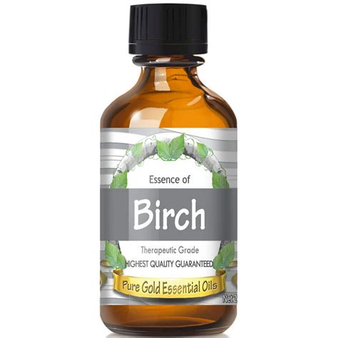 Pure Gold Birch Essential Oil, 100% Natural & Undiluted, 60ml - Walmart ...