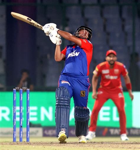 : New Delhi : DC's Kuldeep Yadav plays a shot during the IPL 2023 match