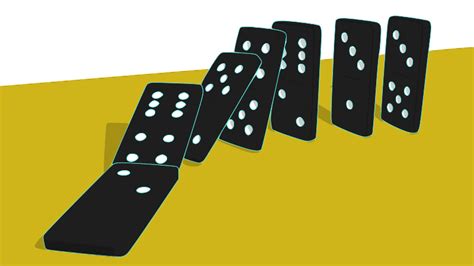 Falling Dominoes - Openclipart