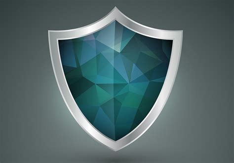 Polygonal Shield Shape Vector - Download Free Vector Art, Stock Graphics & Images