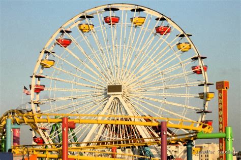 "Santa Monica Pier Ferris Wheel" by Jennifer Causley | Redbubble