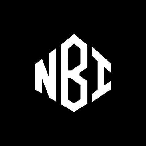 NBI letter logo design with polygon shape. NBI polygon and cube shape ...