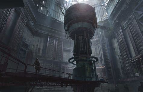 ArtStation - Old Nuke Reactor version 2, Kenneth Camaro Sci Fi Landscape, Landscape Concept ...