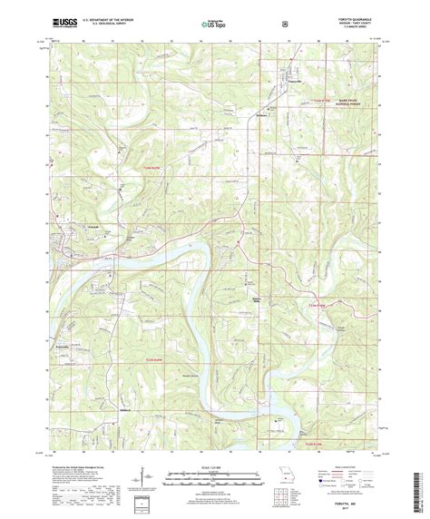 MyTopo Forsyth, Missouri USGS Quad Topo Map