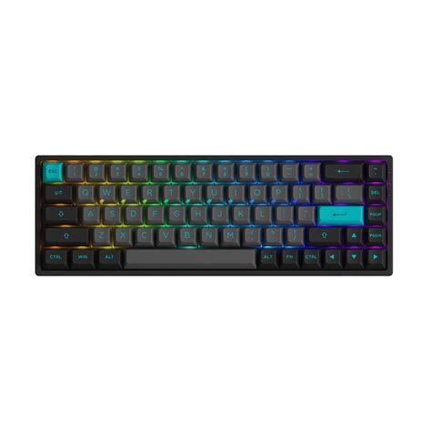 Buy Akko 3068B Plus Black&Cyan 65% 68-Key 65 Percent RGB Hot-swappable Mechanical Gaming ...