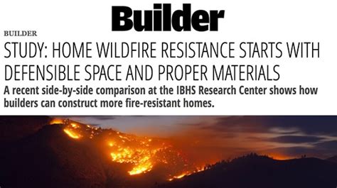 Study: Home Wildfire Resistance Starts with Defensible Space and Proper Materials – Insurance ...