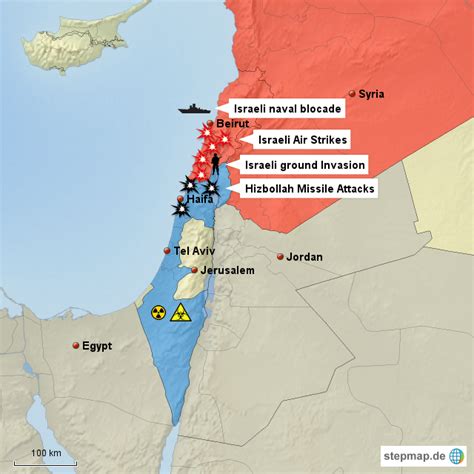 StepMap - Lebanon War 2006 - Landkarte für Deutschland