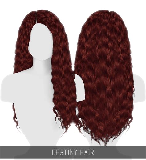 Simpliciaty: Destiny Hair - Sims 4 Hairs | Sims 4 curly hair, Sims hair ...