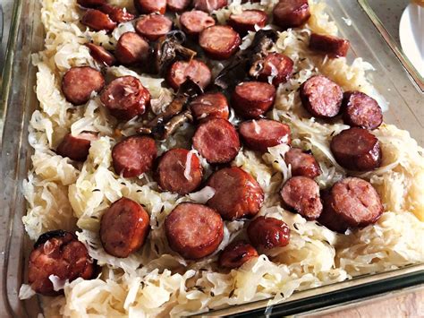 Polish Oven Roasted Sausage and Sauerkraut - Cook In Polish - Traditional Recipes | Saurkraut ...