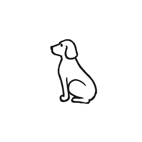 Minimalist Dog (Set of 2) – Tattoo Icon