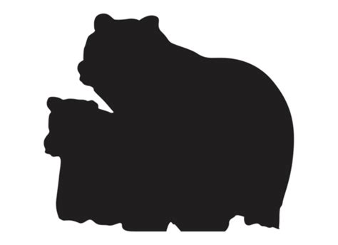 Bear Silhouette PNGs for Free Download