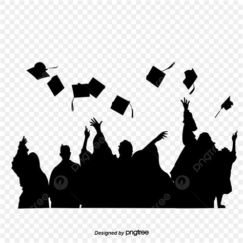 Graduation Cap Silhouette Image