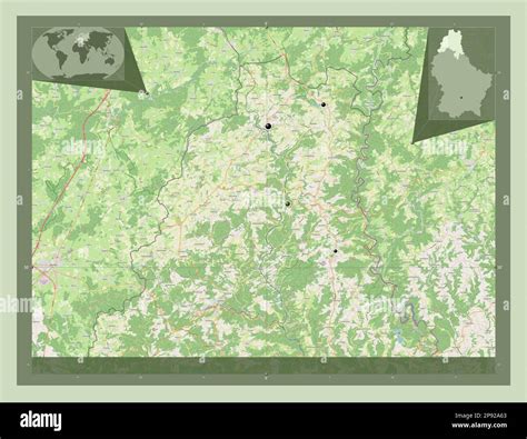 Canton Clervaux, canton of Luxembourg. Open Street Map. Locations of ...