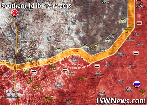 Map: Syrian Army Start Advances In Southern Idlib - Islamic World News