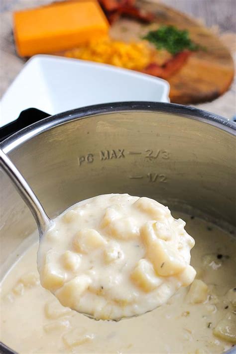 Instant Pot Potato Cheese Soup - Quick Instant Pot Recipes