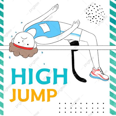 Paralympic Movement High Jump Instagram Post Template Download on Pngtree