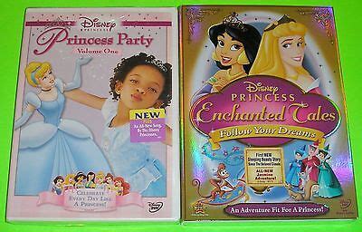 Disney Princess DVD Lot - Princess Party V1 (New) Enchanted Tales (New ...