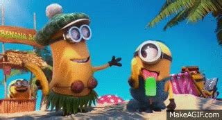 Despicable Me 2 - Beach Minions on Make a GIF