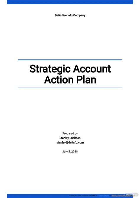 Google Docs Strategic Plan Template