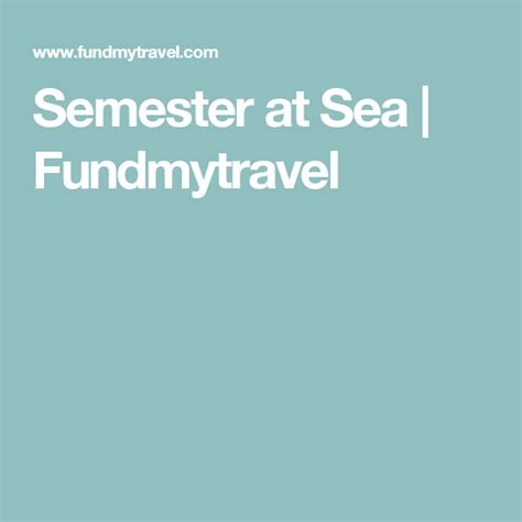 Semester at Sea | Fundmytravel | Semester at sea, Meaningful travel ...