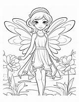 Free Printable Fairy Coloring Pages sketch template