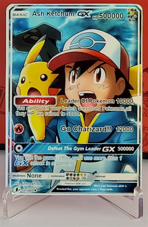 Custom Fan Made Orica Pokemon Card ASH KETCHUM Full Art - Etsy Ireland