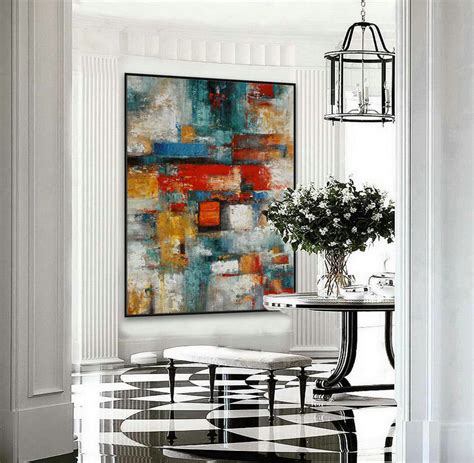 Texture Modern Contemporary Abstract Canvas wall Art Extra Large Rich ...