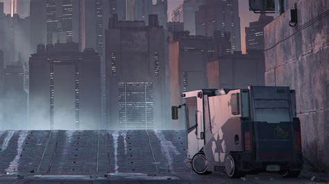 ArtStation - Cyberpunk sunset, Dragos Casian | Cyberpunk, Sunset, Ghost ...