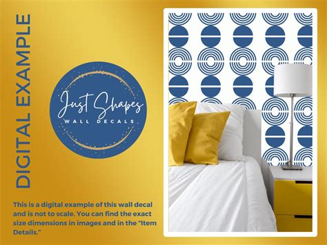 Mid-century Modern Wall Decals Vinyl Wall Decal Removable - Etsy