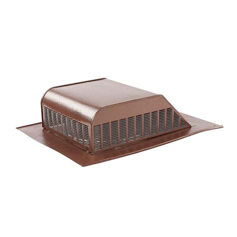 GAF Master Flow 60 sq.-inch NFA Aluminum Slant Back Roof Louver Static Vent in Brown with ...