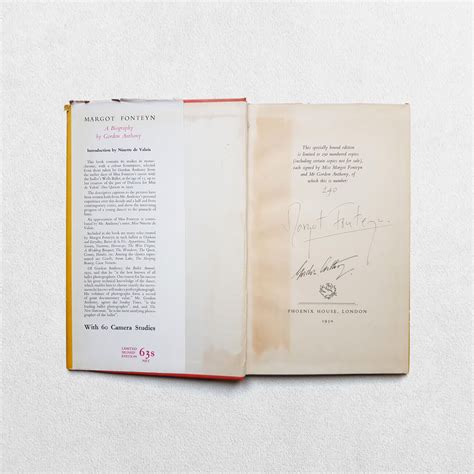 Margot Fonteyn, A Biography, Signed By Margot Fonteyn And The Author - Hornseys Gallery - Ripon ...