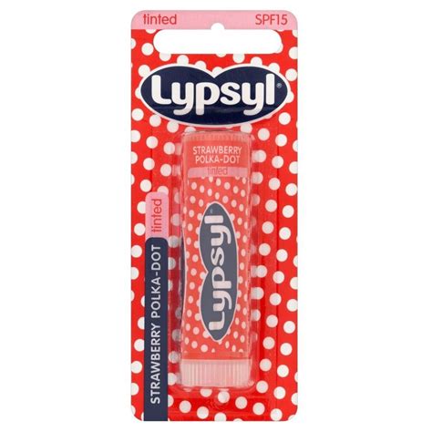 Lypsyl Strawberry Polka Dot Tinted Lip Balm - SPF 15